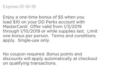 Purchase gift cards, register your card, add value and more. Expired Dunkin Donuts: Load $10 with a Mastercard & Get A $5 Bonus (Limit Of 1) - Doctor Of Credit