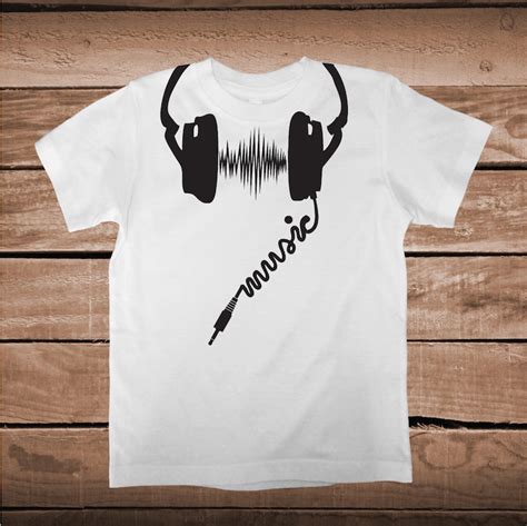 It was produced by a neural network. Headphone Shirt Graphic Designs _ Cool Music Headphone ...