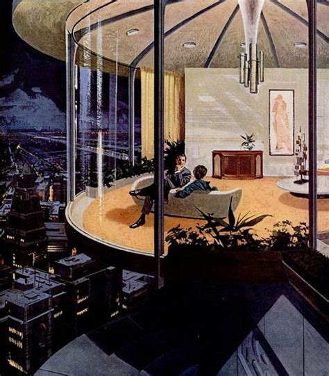 Oh So Lovely Vintage House Of The Future Futuristic Home Retro