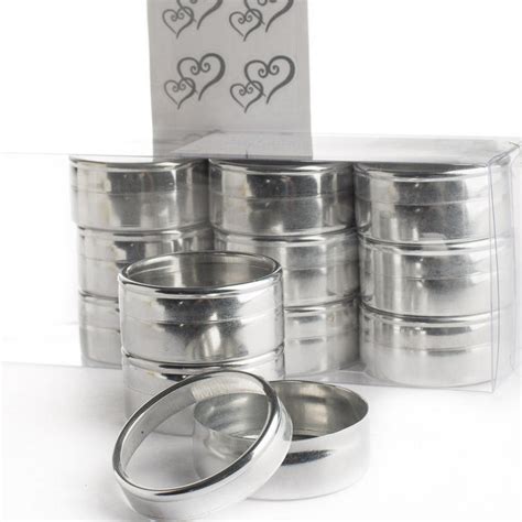 Clear Lid Aluminum Favor Tins Tools And Hardware Wood Crafts