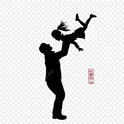 Sunset Father Daughter Silhouette Png Images Father Holding Up
