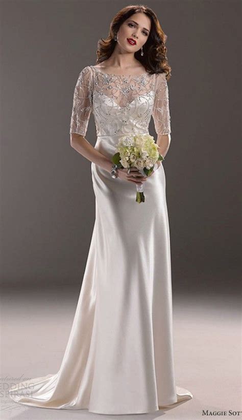 Simple Elegant Wedding Dress For Older Brides Over 40 50 60 70