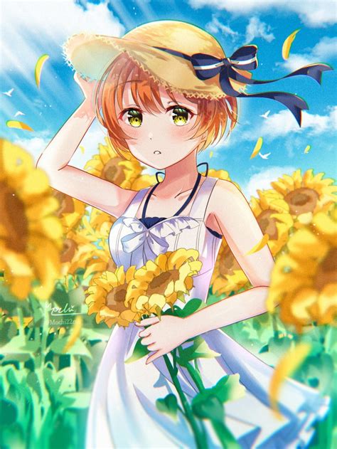 hoshizora rin love live love live school idol project artist request highres 1girl