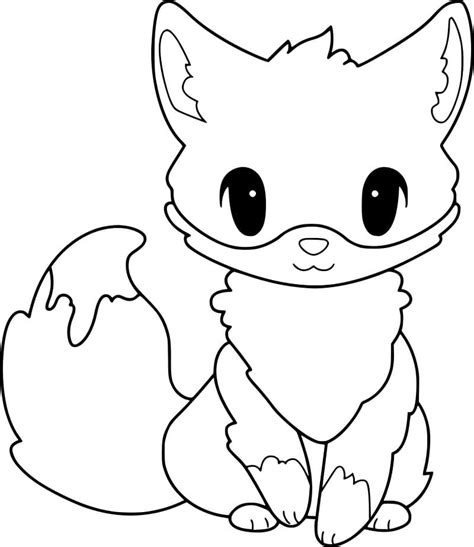 Baby Fox Coloring Page Download Print Or Color Online For Free