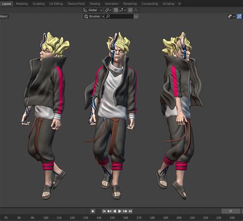 Stl Datei Uzumaki Boruto Momoshiki Modus 3d Druck・3d Druckbares