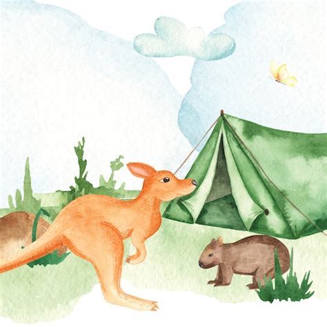 Kangaroo And Wombat