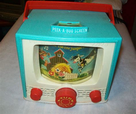1970s Popular Toys Vintage 1960s Fisher Price Tv Toy Turquoise Hey