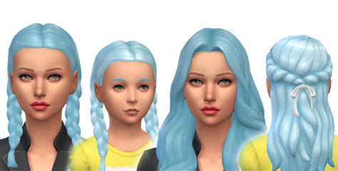 Mod The Sims Baby Blue Pastel Blue Non Default Hair