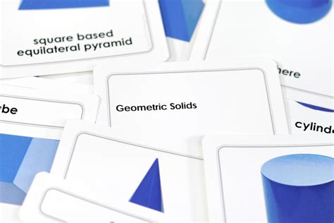 Geometric Solids 3 Part Cards Etc Montessori Online