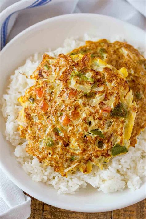 We do not have any sit down chinese restaurants around here any more where i can get it. Egg Foo Young - Dinner, then Dessert