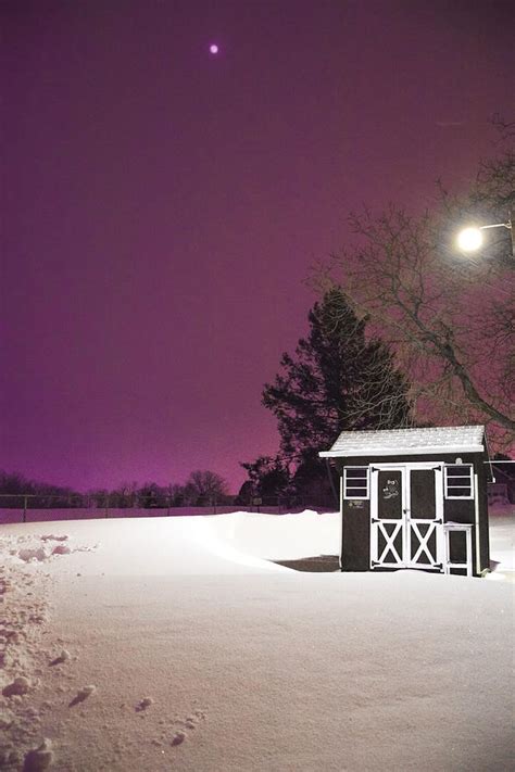 Winter Night Scene Photograph By Krystal Billett Fine Art America