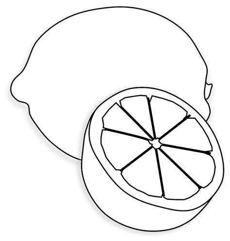 Download High Quality Lemon Clipart Black And White Transparent Png