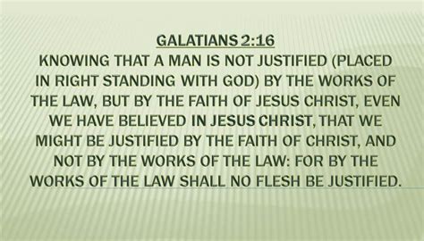 Galatians 216 Justified In Christ
