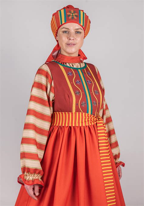 Купить русский народный костюм женский Марфа
