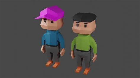 3d Model Game Ready 3d Lowpoly Character Vr Ar Low Poly Cgtrader