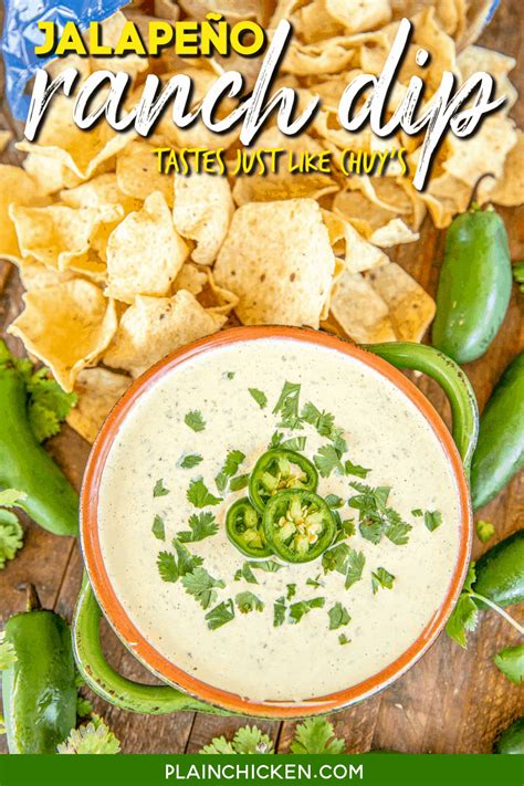 Jalapeno Ranch Dip Plain Chicken