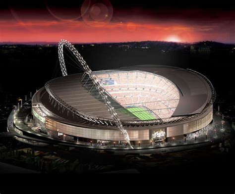 With no columns to support the roof inside the stadium, a complex web of steel was used to channel loads out to the bowl edges. Ziplok aluminium standing seam roofing, Wembley Stadium ...