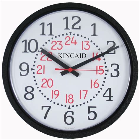 Kincaid Wall Clock With Military Time Amazonca Home And Kitchen