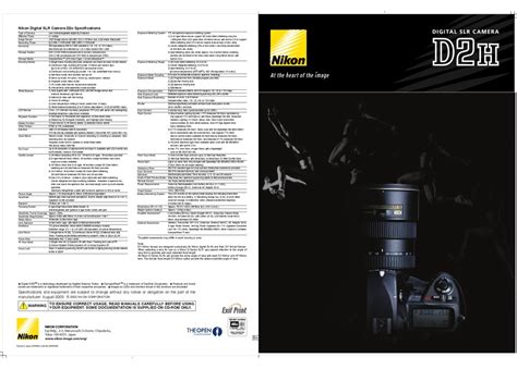 Nikon D2h Brochure And Specs Pdf Download Manualslib