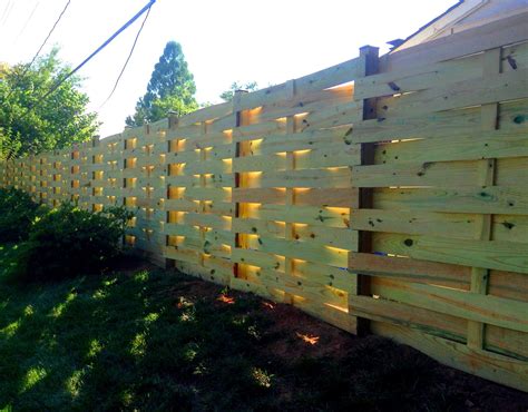 Horizontal Board Privacy Wood Fence Contemporary Wood Fence Design