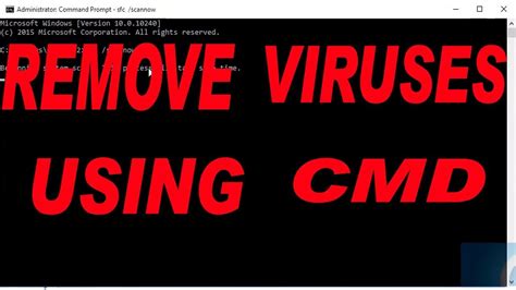 How To Remove Viruses Using Cmd Delete All Virus From Your Pc Without