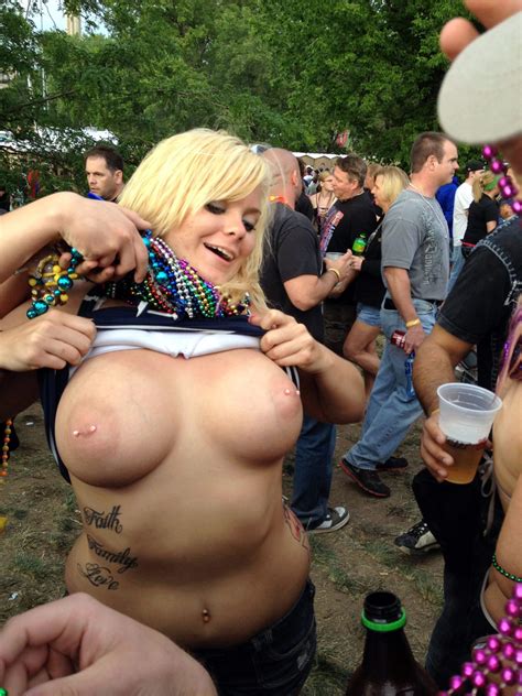 Mature Plumpers Showing Their Big Tits On Public Event