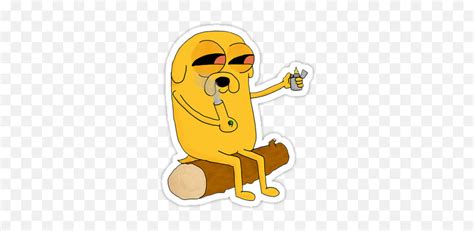 Jake Adventure Time High Jake Adventure Time Sticker Emojifilthy