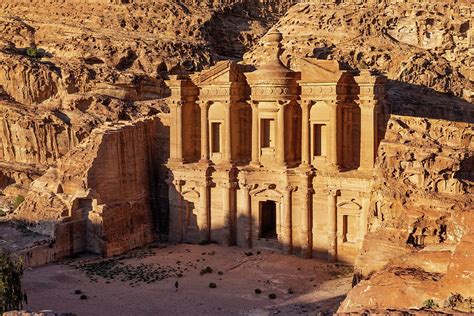 Ad Deir Monastery In The Evening Light Ancient Rock Cut City Of Petra