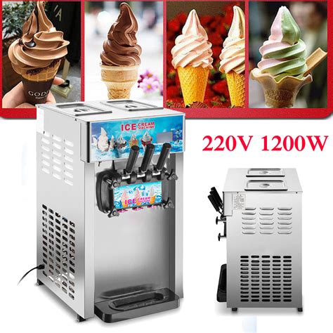 V W Flavor Commercial Frozen Ice Cream Cones Machine Soft Ice Cream Machine