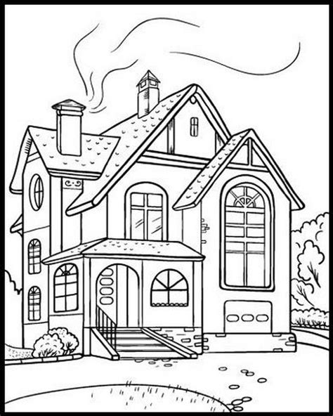 Casas para colorir | House colouring pages, Coloring book pages, Printable coloring pages