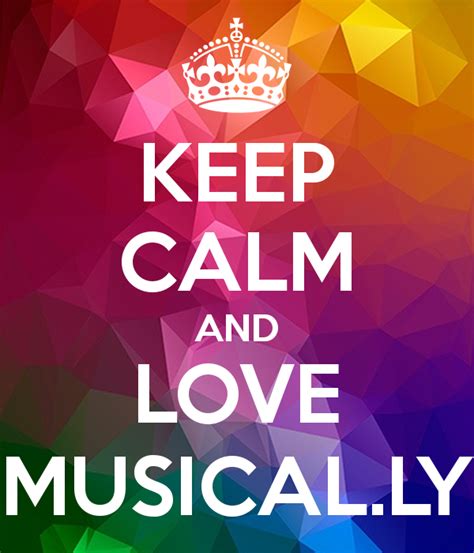 Keep Calm And Love Musically Poster Crystal Keep Calm O Matic