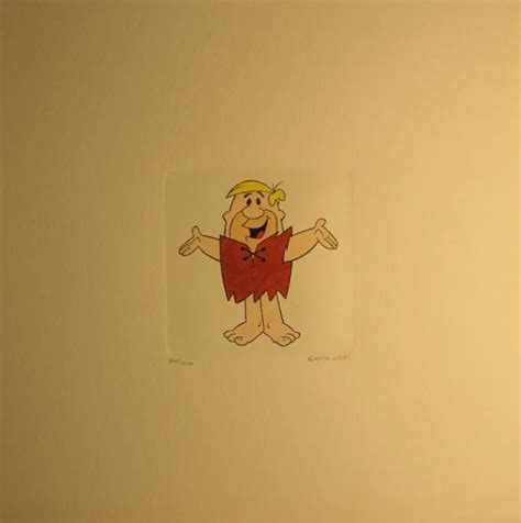 Hanna Barbera Andbarney Rubbleand Ltd Ed Hand Tinted Etching Gallery