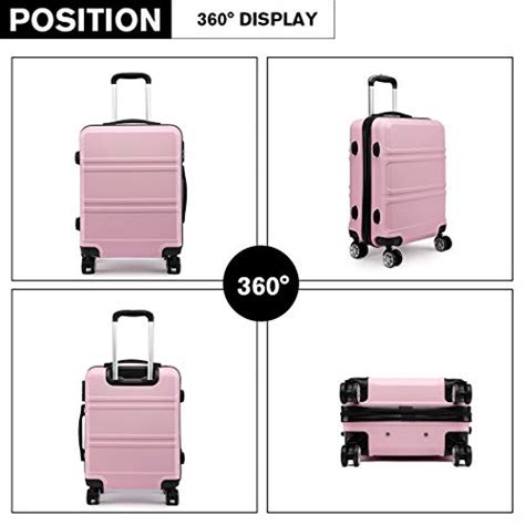 Kono Fashion Hand Luggage Lightweight Abs Hard Shell Trolley Travel