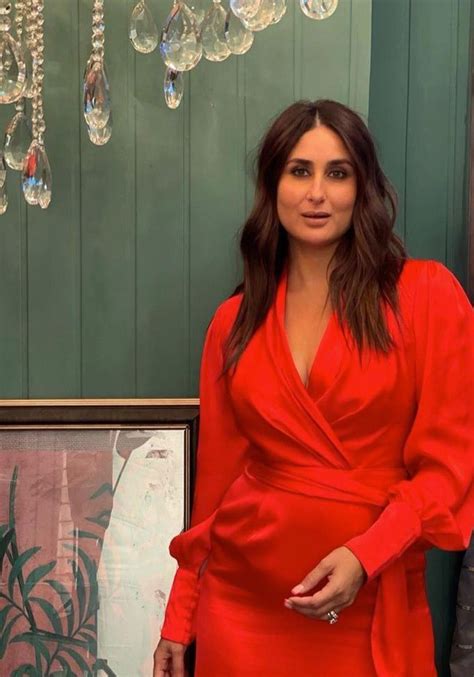 Kareena Kapoor Khan Looks Fiery Hot In A Red Dress As She Shoots With Sister Karisma Kapoor For