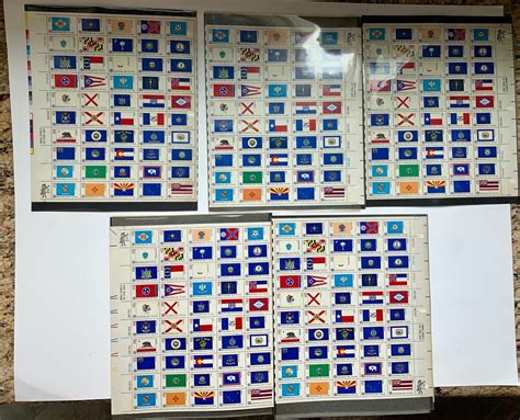 Mavin 1976 Mint 10 Sheets Of 50 State Flags Us 13 Cent Stamp Sheet