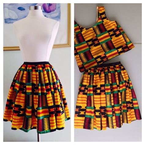 Ankara Kente Skirt For Women By Ziziandgrace On Etsy 5399 Mode