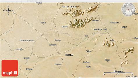Satellite 3d Map Of Sena