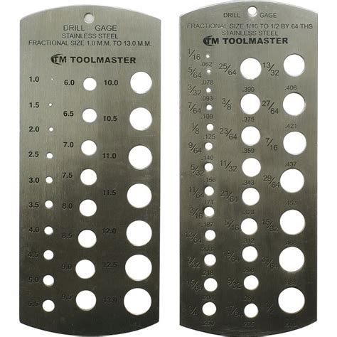 S Steel Drill Gauges Stand Metric Imperial Gauge 25 Sizes Storage
