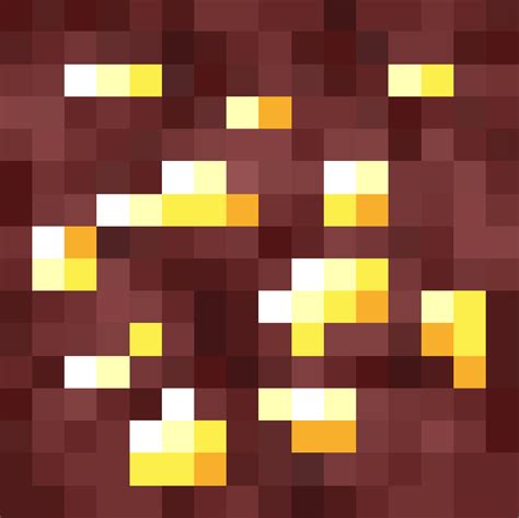 I Made A Nether Gold Ore Texture Minecraft