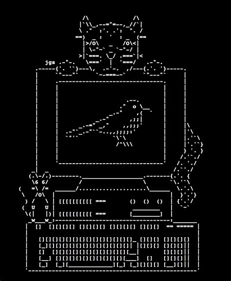 ASCII Cat Art Ascii Art Ascii Cat Art
