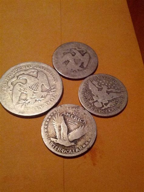 1800s Silver Coins 125 Face Standing Liberty Seated Liberty And
