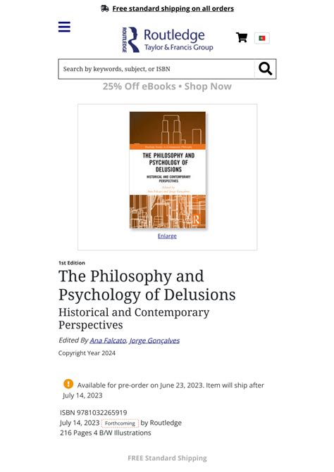 Pdf The Philosophy And Psychology Of Delusions Historical And Contemporar