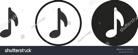 Eighth Notes Icon Web Icon Set Stock Vector Royalty Free 2137801847