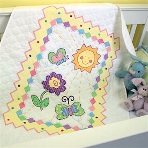 Quilt craft is floating rapidly in recent years, to penetrate into the industrial world, such as jackets, mattresses, blankets, bed and this moment, we have ideas and information about cross stitch quilt kits that you may be looking for. BABY EMBROIDERY KIT QUILT « EMBROIDERY & ORIGAMI