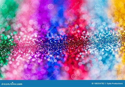 Multicolored Glitters Or Sequins Background Stock Photo Image Of