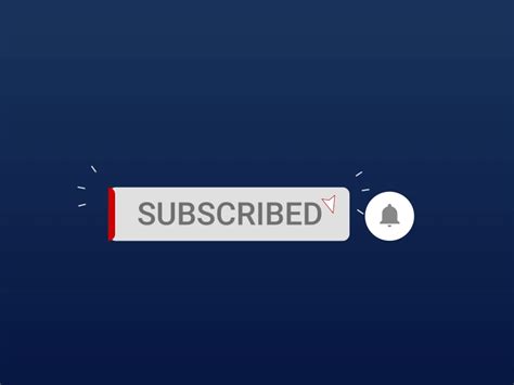 Animated  Subscribe Button And Bell Icon  With Sound Download