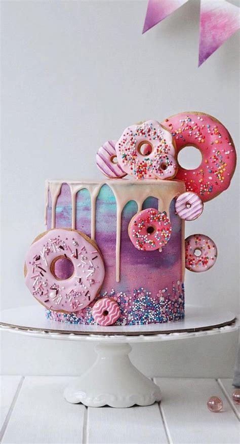 47 Cute Birthday Cakes For All Ages Scrumptious Ombre Cake