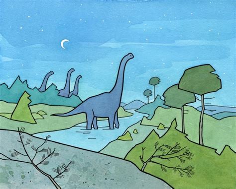 See more ideas about cartoon dinosaur, cartoon, dinosaur. Brachiosaurus Dinosaur Print, Childrens Art Print ...