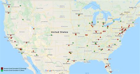 Amazon Fulfillment Centers Map Map Of Amarillo Texas