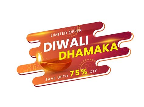 Premium Vector Diwali Dhamaka Offer Sale Poster Banner